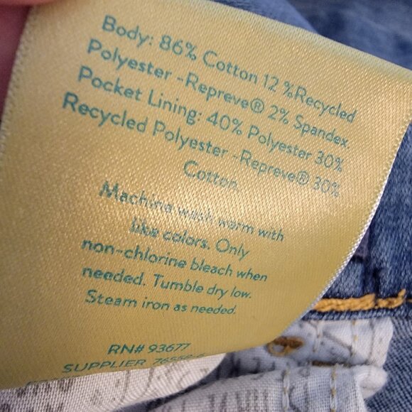 Thereabouts High Rise Corset Jeans‎ Skinny Distressed Button Up Girls Size 12 - Picture 7 of 7